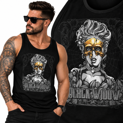 TANK TOP  HORROR BLACK W